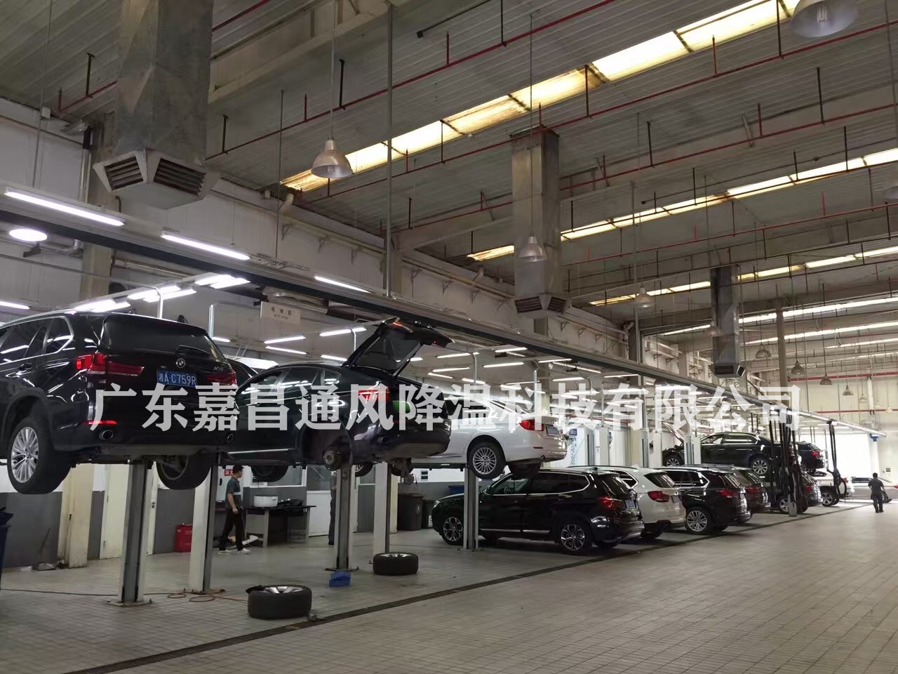 4S店通風(fēng)降溫解決方案