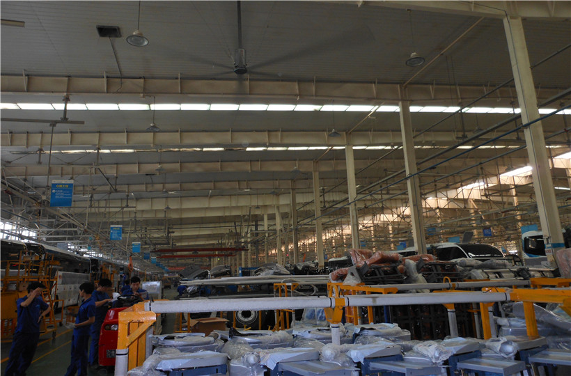 中山大型節(jié)能工業(yè)風(fēng)扇廠家,7.3米廠房車間工業(yè)大風(fēng)扇強力環(huán)境通風(fēng)
