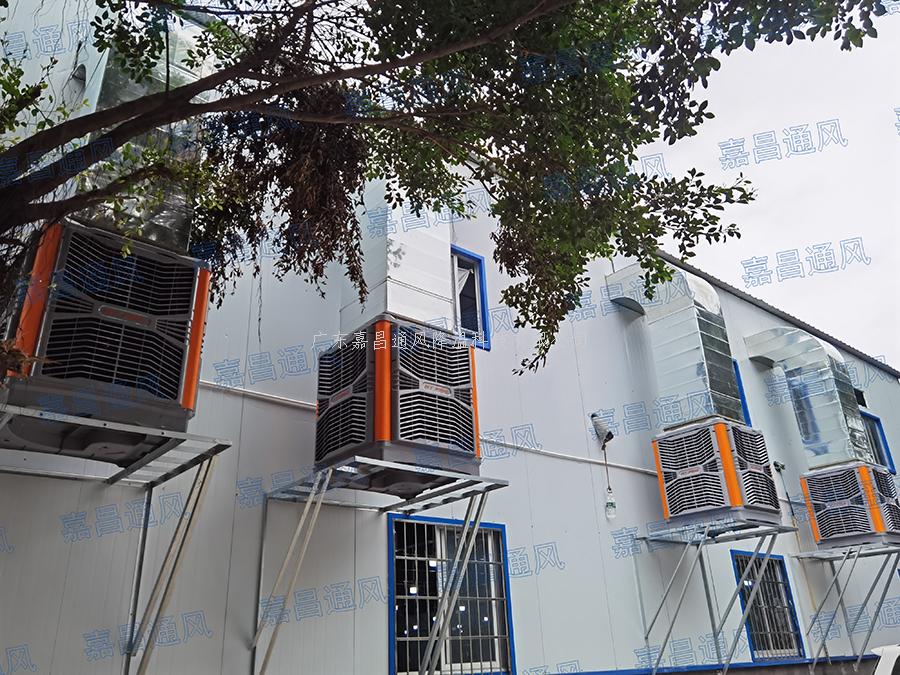 美國著名家具廠五金車間工業(yè)大風扇通風降溫案例